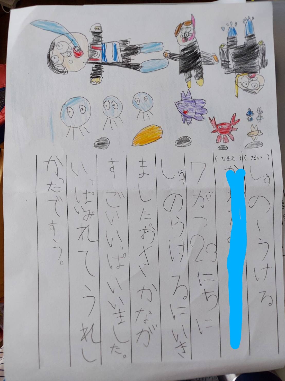 投稿についてもっと詳しく 絵日記