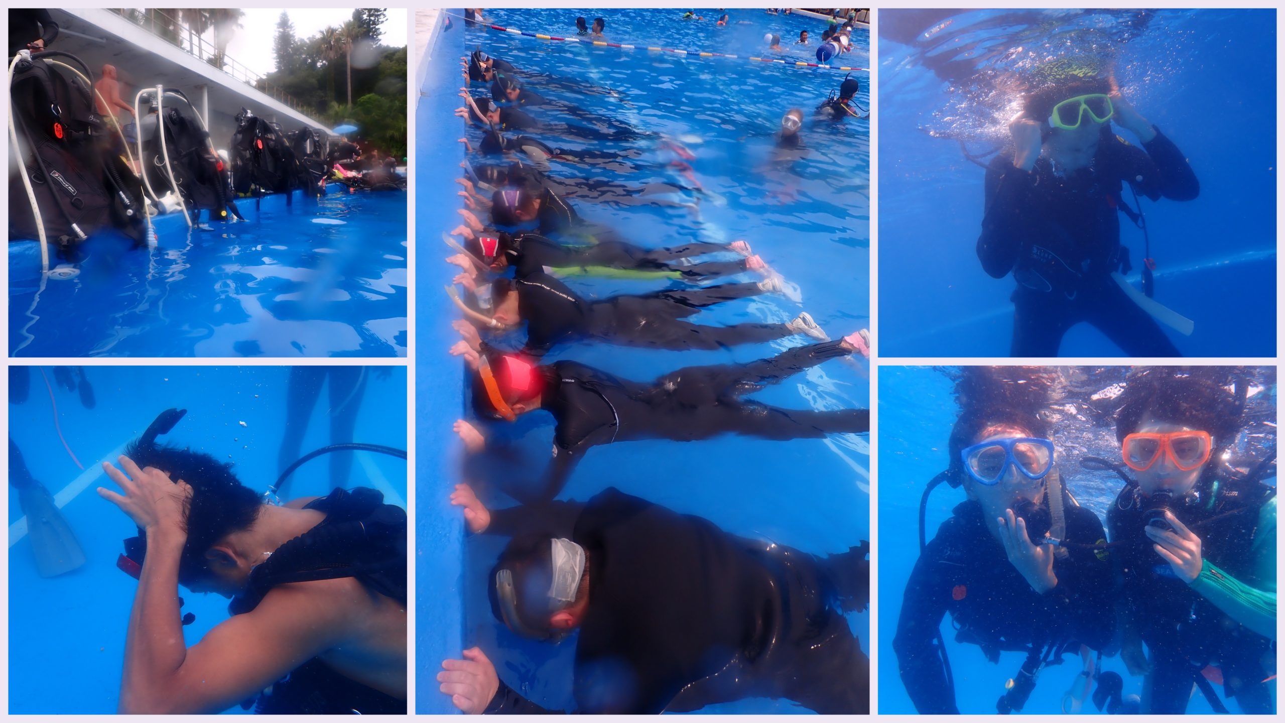 投稿についてもっと詳しく 学生さんのOW講習１日目